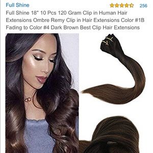 Clip-In Hair Extensions Dark Brown